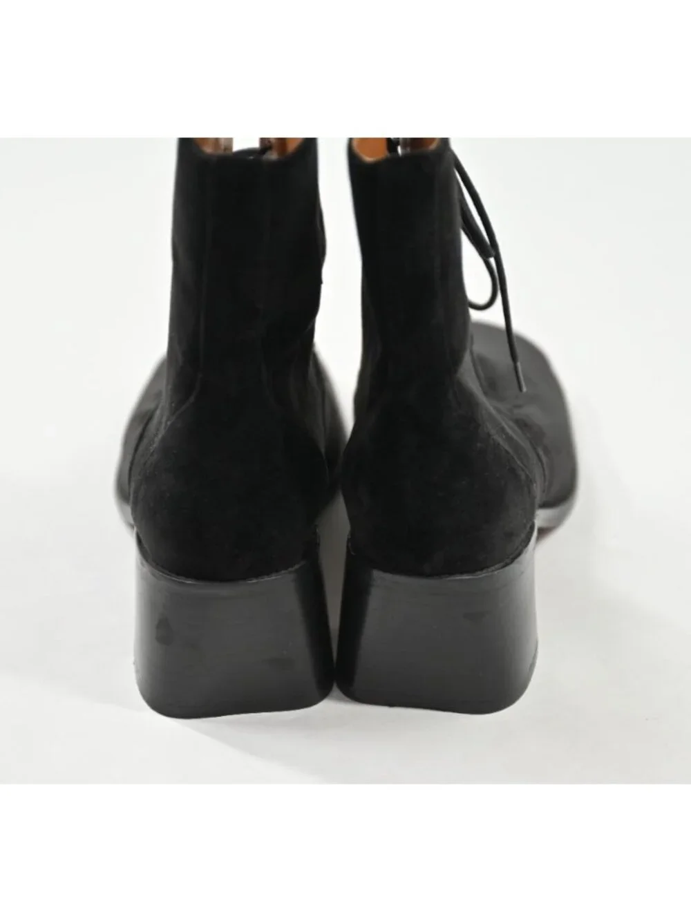 By Far Lamia Boots in Black Velvet